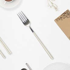 RAONNURI 可用於洗碗機的Reve彩色叉子, 象牙白, 1個