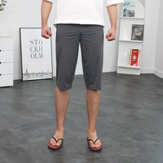 CONFIAR 男性涼感冰絲彈力運動七分鬆緊褲 TC5125