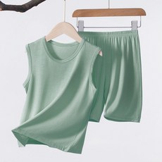 Hey Junie 兒童學生涼感家居服無袖上衣+下身套裝