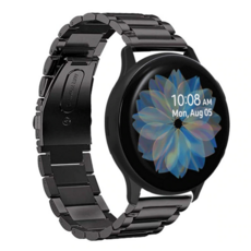 it 鋼錶帶金屬高爾夫版錶帶錶帶 20 毫米, 黑色的, 20mm