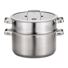 KITCHEN FLOWER Premium不鏽鋼蒸鍋, 26厘米, 1組