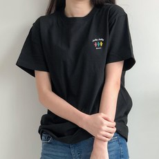 HumbleStudio 女性用透氣果凍熊Logo夏季20支棉短袖T恤 KK_46_086