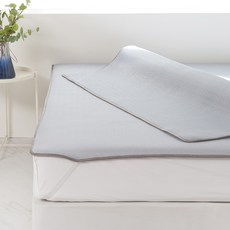 La Pomme 3D Air Mesh夏季涼感薄墊組, 冰灰色, 涼感薄墊 2入