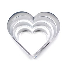 50愛心慕斯圈4件組, 1個