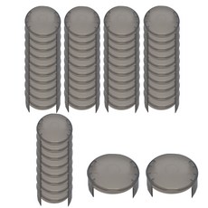 插座安全蓋 Apple Black, 黑色, 50個