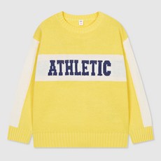 SPAO KIDS 字母印花撞色針織上衣