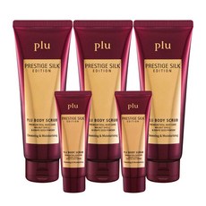 plu 柔滑保濕多效身體磨砂膏180g 3入+50g 2入套組, 1組