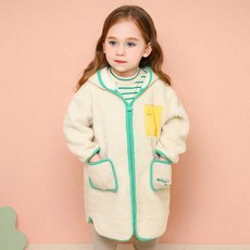 mollimelli 童款企鵝圖案長版羊毛外套