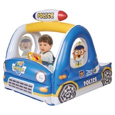 Pororo 淘氣小企鵝 嗶嗶叭叭警察球屋, 1個, 藍色