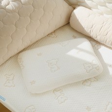 HIYOKO BABY 可水煮Duralon柔軟枕頭套組, 小熊