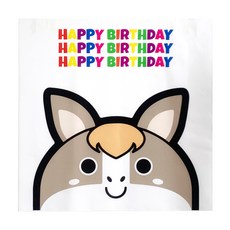 Tina Picnic 生日快樂家庭派對生肖橫幅, 馬