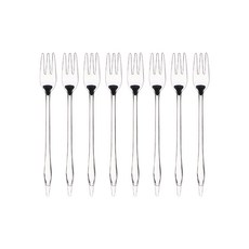 Bloom at home 金屬天鵝茶叉, 銀色, 8個