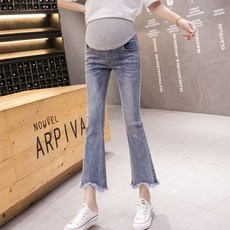 데님 하이웨스트 임산부 청바지