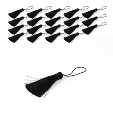 Home&Life 基本款流蘇, 黑色, 20個