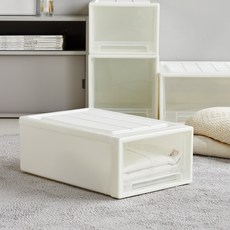 Modern House 堆疊模組抽屜式滑動收納箱, 象牙白, 1個