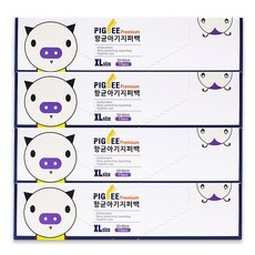피그비 항균 아기 지퍼백 15p, 4개