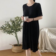 보리맘 골지 쿨링 플리츠 임부복 원피스 Gm911