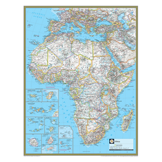 Map.Come 非洲地圖塗層小號 78 x 110cm, 1個