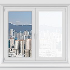 러블리팜 시트메이트 무점착 유리창 사생활보호 열차단 시트지, 화이트