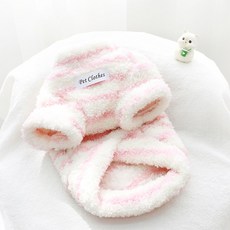 daysoy 寵物條紋柔軟衣服, 1個, 1 草莓牛奶