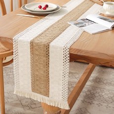 cofv 北歐蕾絲桌旗, 23 x 180 cm, 款式2