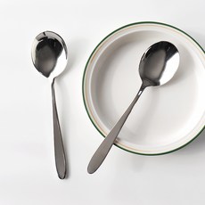 Bloom at home 韓國製不鏽鋼甜點水果湯匙 304, 2個, 單色