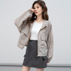 피어니스트 더블 포켓 바람막이 후드집업