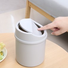 오템 미니 탁상용 휴지통 2p, 그레이