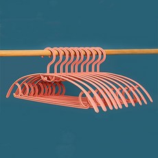 블랙피그샵 어깨 넓은 미끄럼 방지 옷걸이, 핑크, 10개입