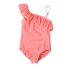 베르소아 여아용 프릴 원피스 수영복