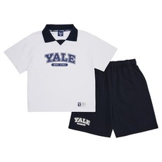 YALE KIDS 兒童透氣Essential大標誌翻領半袖上下套裝 YJCCSUE23287