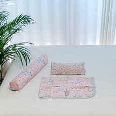 아띠블랑 신생아 준비물 3종 세트, 핑크레빗