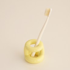 DALPAENGI LIVING 軟綿綿牙刷架 S, 奶油黃, 1個