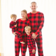 VAENAIT BABY 聖誕節家庭長袖棉質上下衣套裝