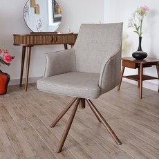 이즈네이처 에리카 회전의자 방문설치, 1개, 브라운