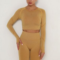 스타 여성용 컬러풀 퀵 드라이 긴팔 피트니스 상의