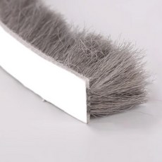 MASHATOO 馬海毛門窗擋風條 窗縫隙擋條 灰色 9mm x 15mm x 10m, 1個