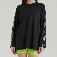 HMUS 女款Amis寬鬆版型長袖T恤 防曬衣