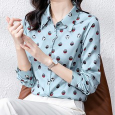 포플러앤씨 여성용 블랭크 패턴 셔츠 P24SPST120708