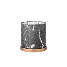 대리석무늬 세라믹 화분 + 받침대 YT_RA092, 중형, 1개