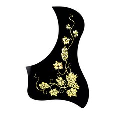 Oready吉他撥片護板 金色 葡萄, 1個