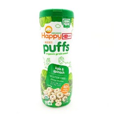 해피퍼프 유기농 곡물스낵 60g, 케일 시금치, 1개