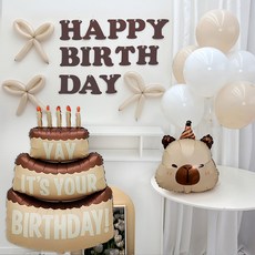 PartyIsland HBD 水豚君生日派對組合, 1套, 02 氣球立架款