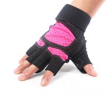 Nayastyle 居家訓練 健身 運動手套 粉紅色 雙手穿戴 YGYP-298-5, 1組