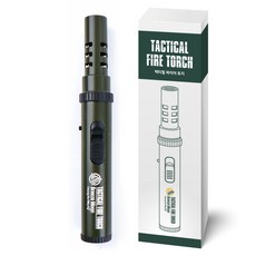 Breeze Moon 露營便攜噴槍打火機, 橄欖綠, 1支