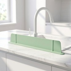 UH홈데코 실리콘 싱크대 물막이, 1개, 올리브