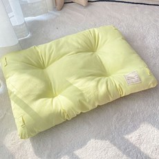 순잠 고양이 파스텔 소프트 매트, 옐로우, 1개