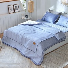 휴고하우스 호텔식 여름 뱀부 라메종 아사면 이불풀세트