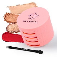 MAYBDONA 多色眼影唇彩盒 5.5g, 01經典棕色, 1個