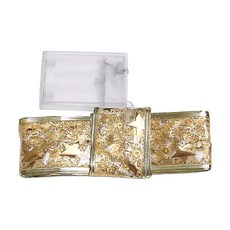 葉子小舖 聖誕節LED緞帶燈 100燈 10m, 1組, 金色 暖光